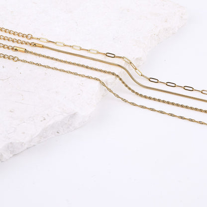 TWISTED ACCENT CHAIN BRACELET
