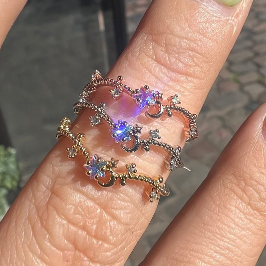 AB cubic star ring