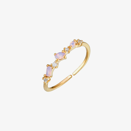 Moonstone bunch ring