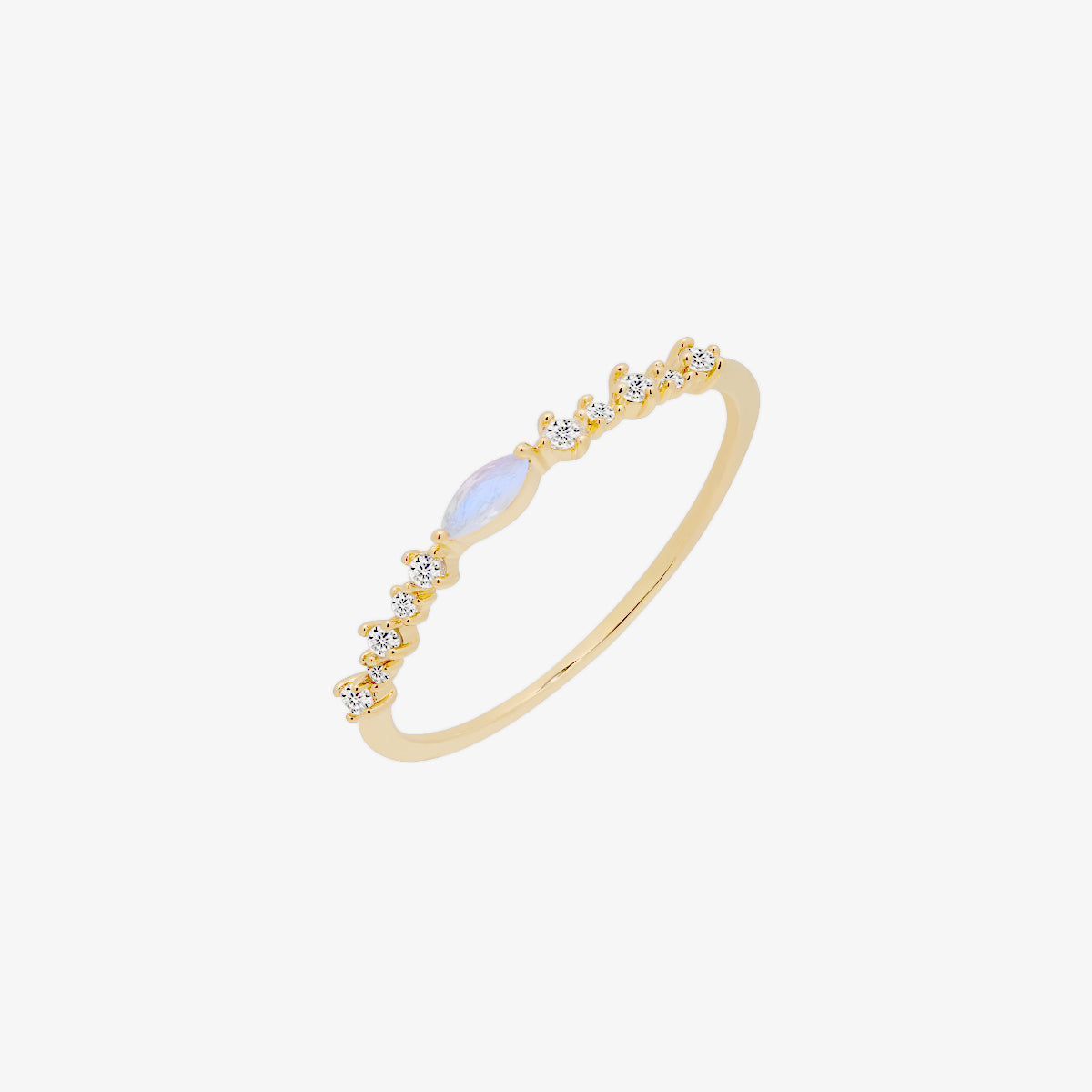 Pink Moonstone Ring