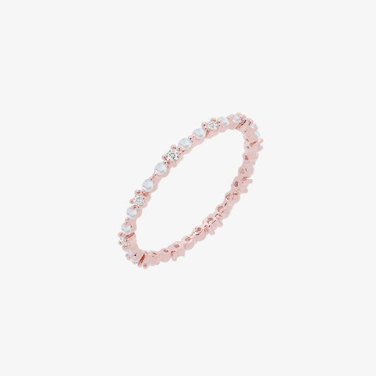 Elegant Moonstone Cubic Ring
